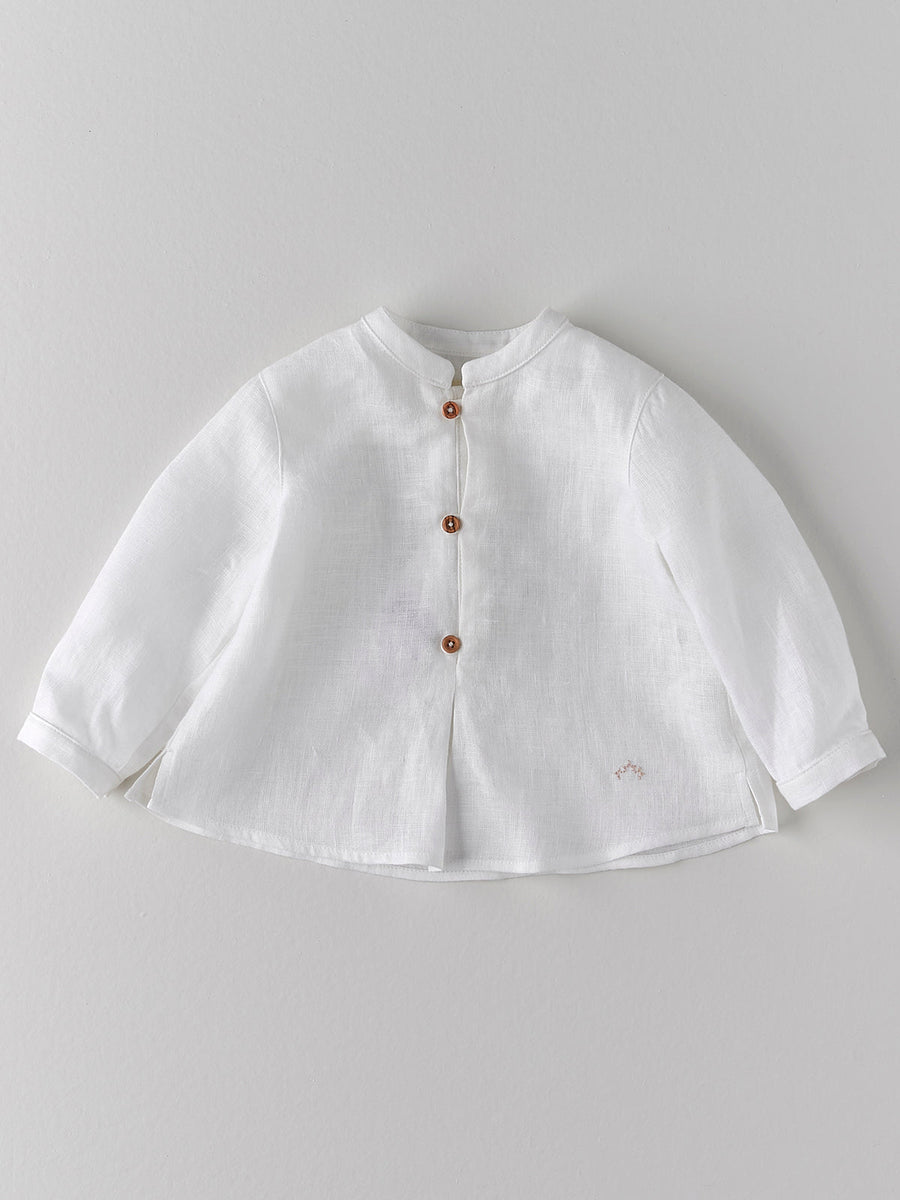 Baby Boy's Ecru Linen Shirt - nanoshouston