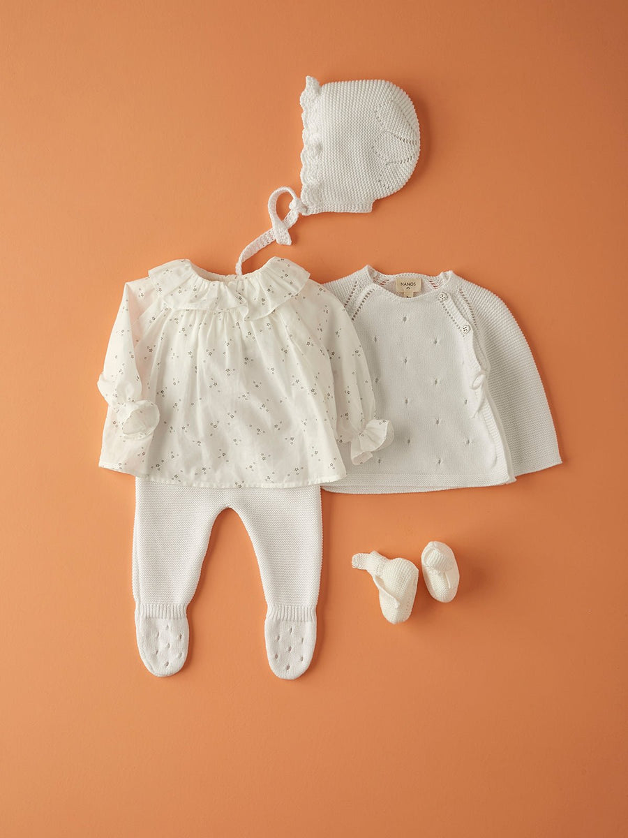Baby Boy's Knitted White Jumper - nanoshouston