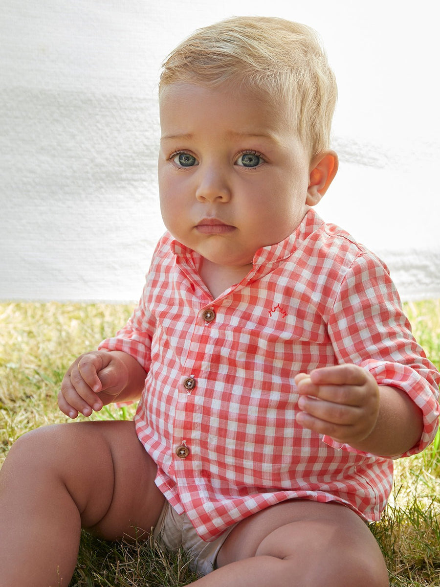 Baby Boy's Orange Shirt - nanoshouston
