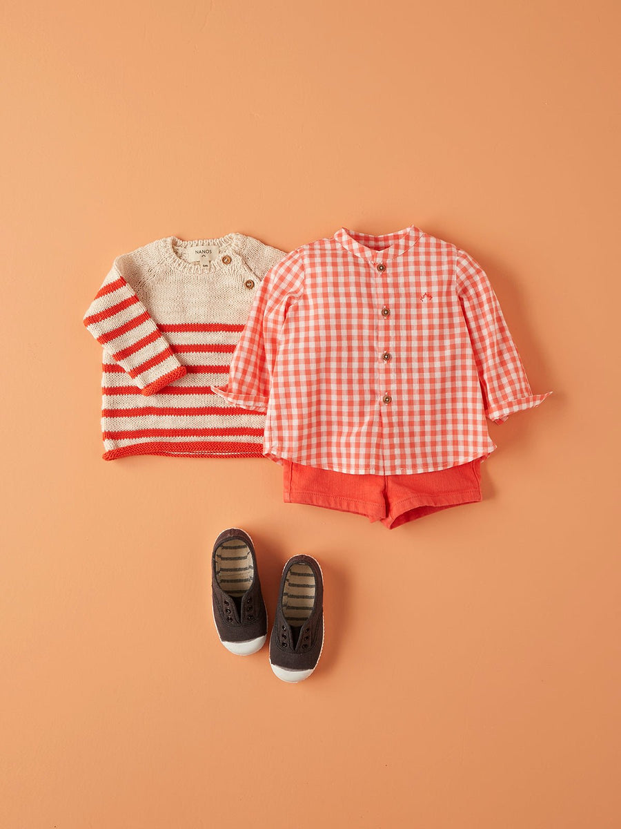 Baby Boy's Orange Shirt - nanoshouston