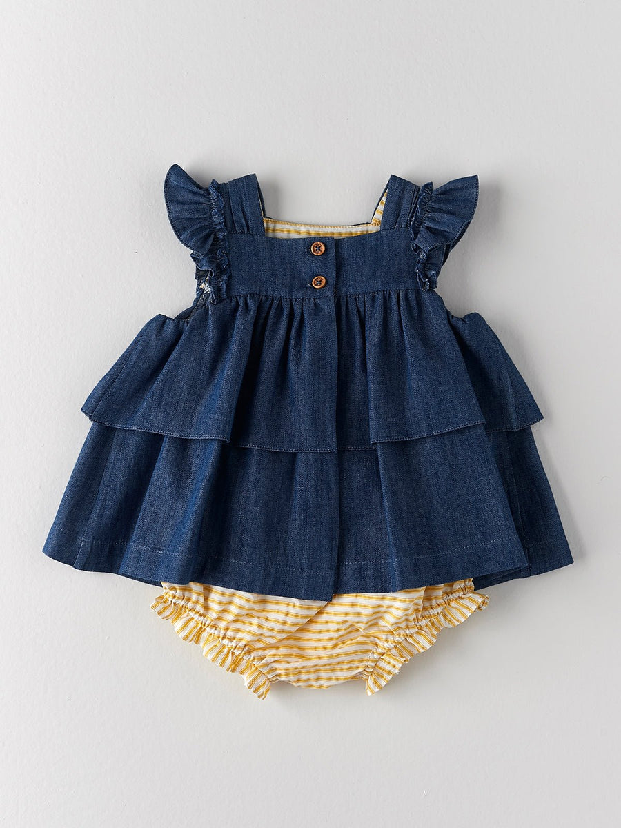 Baby Girl's Navy Blue Dress - nanoshouston