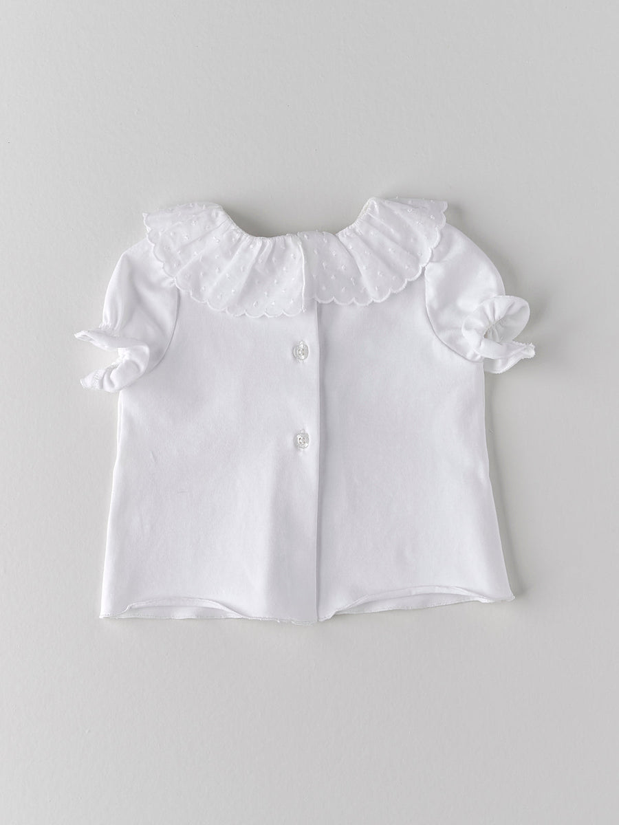 Baby Girl's White T-Shirt - nanoshouston