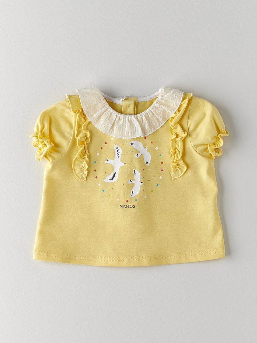 Baby Girl's Yellow T-Shirt - nanoshouston