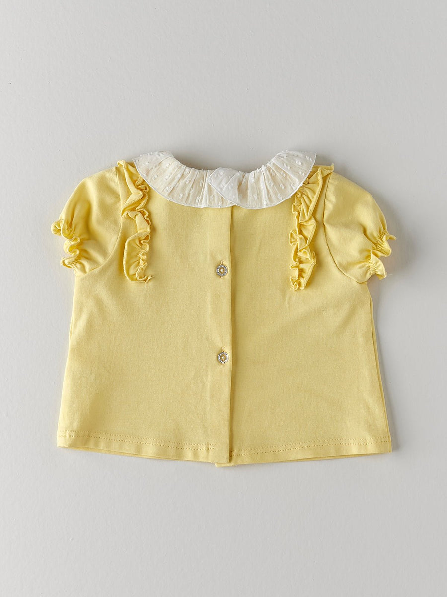 Baby Girl's Yellow T-Shirt - nanoshouston