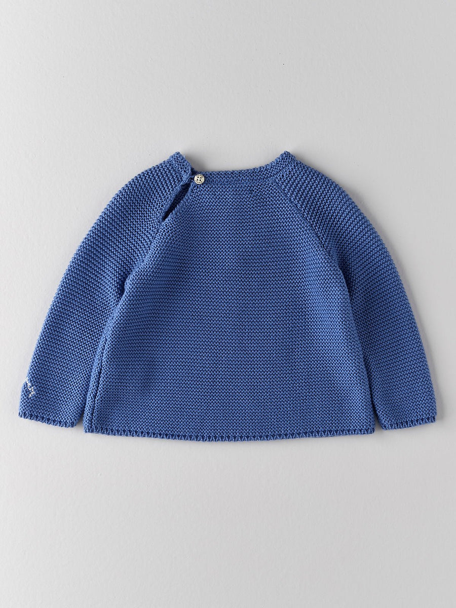 Blue Knitted Jumper - nanoshouston