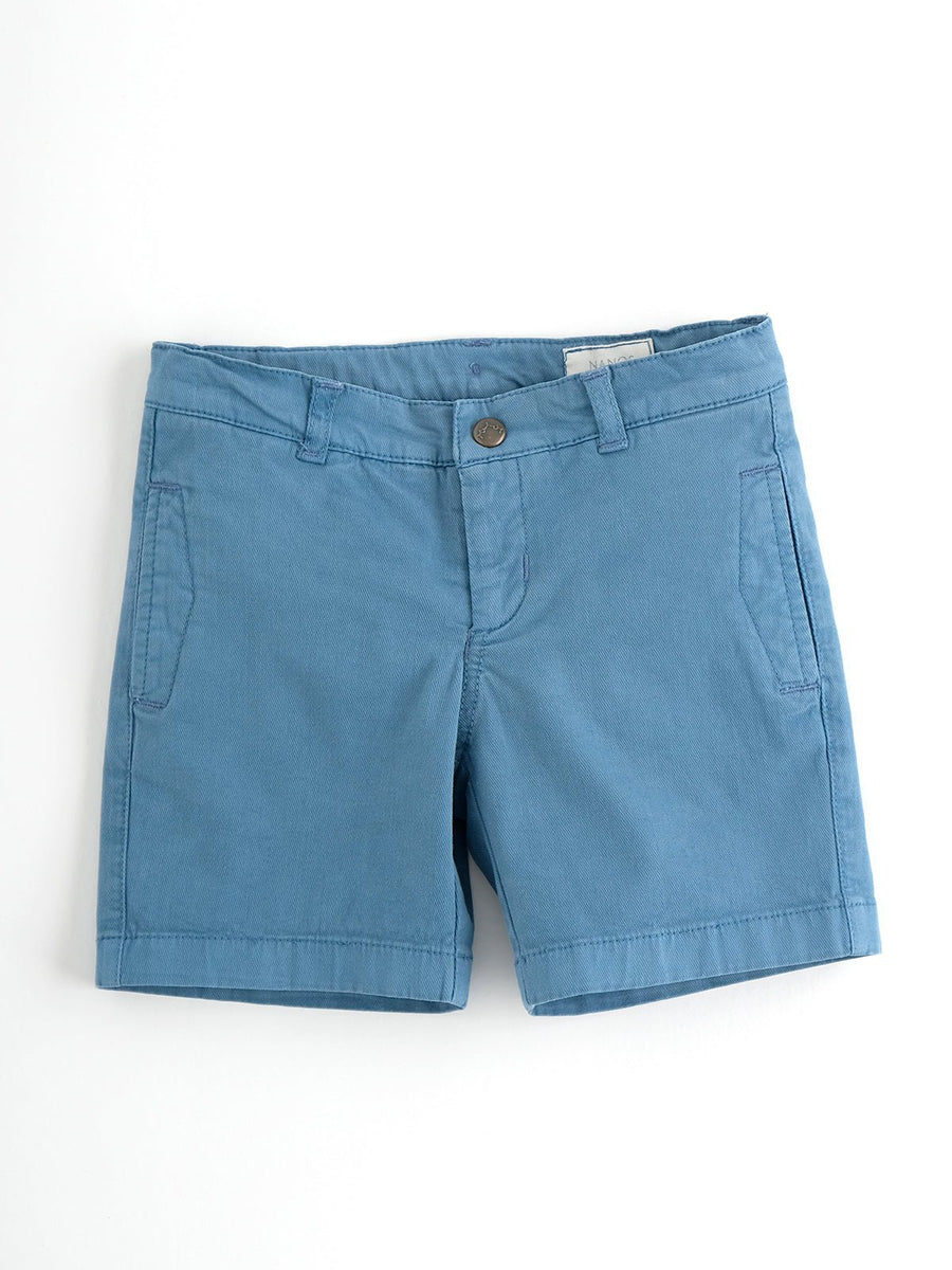 Boy's Blue Cotton Shorts - nanoshouston
