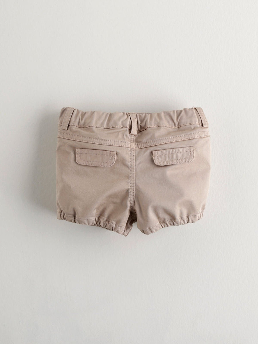 Baby Boy's Camel Cotton Shorts