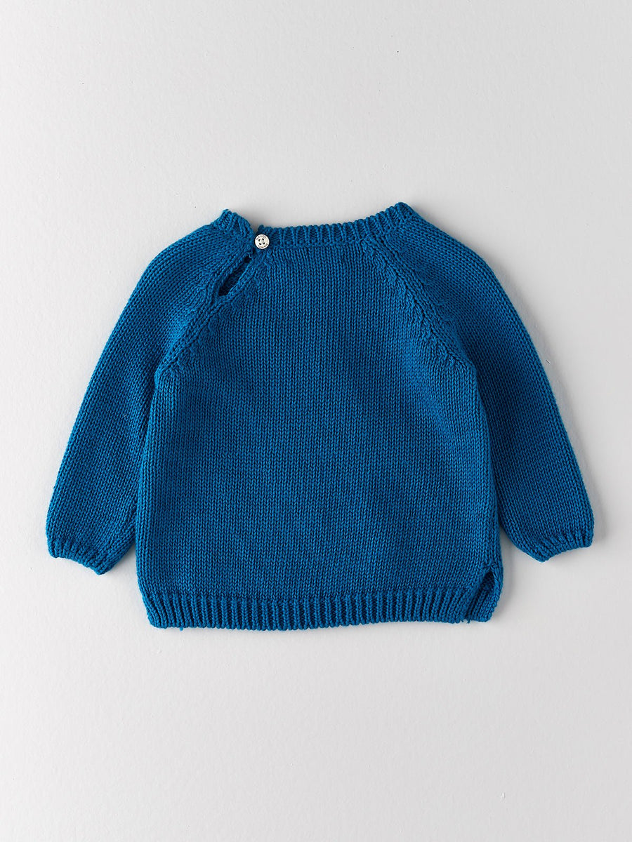 Deep Blue Knitted jumper - nanoshouston