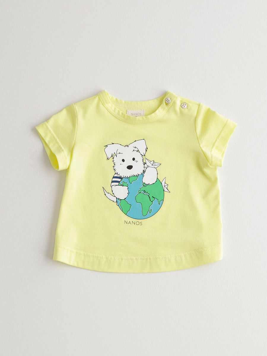 Baby Boy's Dog World Printed T-Shirt