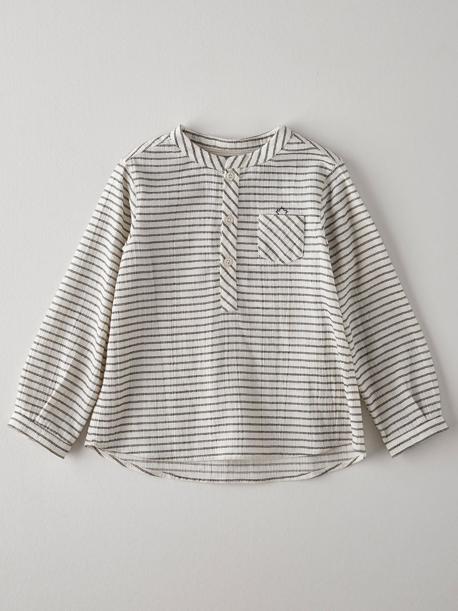 Ecru Striped Shirt - nanoshouston