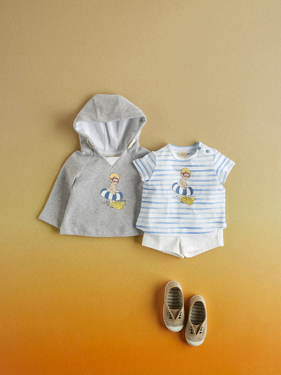 Baby Boy's Graphic Hooded Sweatshirt