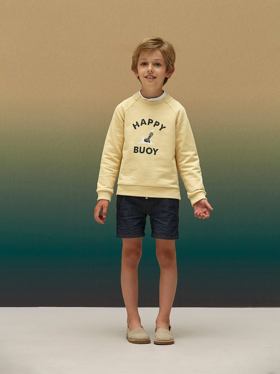 Boy's Happy Buoy Printed Sweatshirt