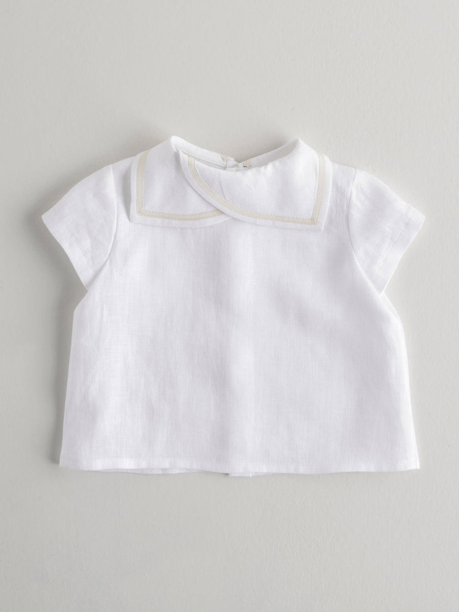Baby Boy's Ivory Linen Shirt