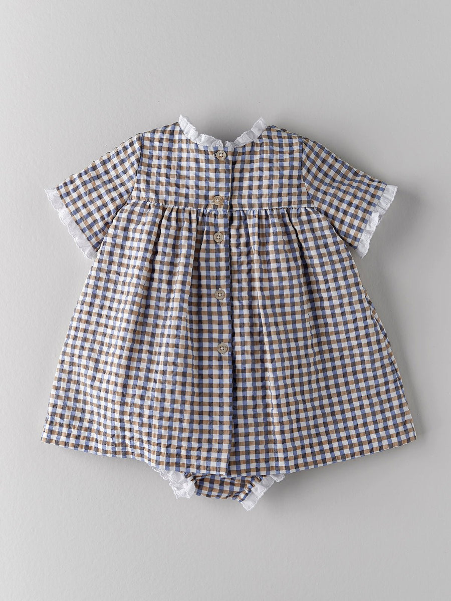 Light Brown Baby Girl Dress - nanoshouston