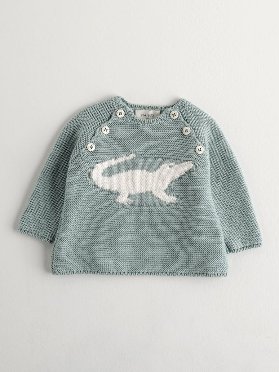 Baby Boy's Lizard Knit Sweatshirt