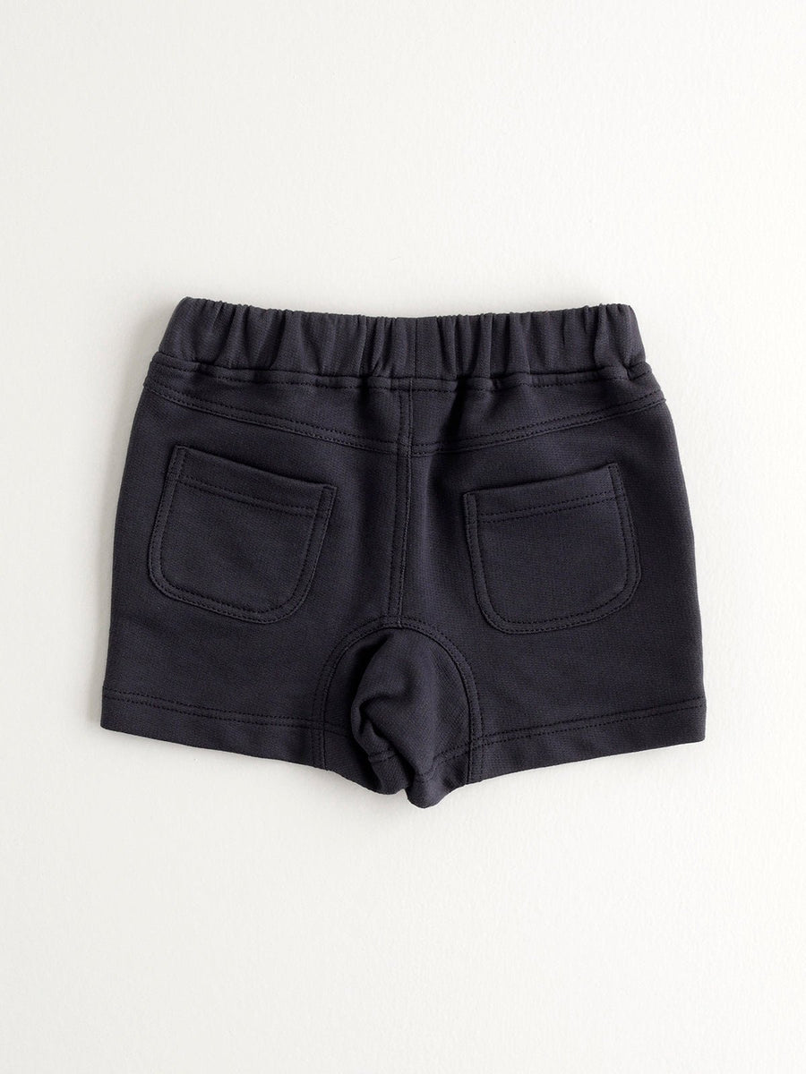 Boy's Navy Cotton Shorts