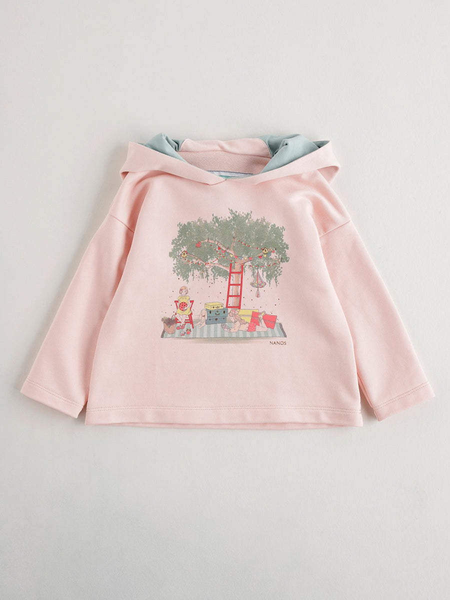 Pink Hooded Sweatshirt - nanoshouston