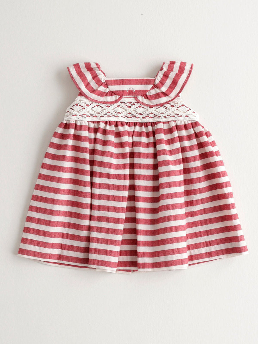 Baby Girl's Red Striped Dress