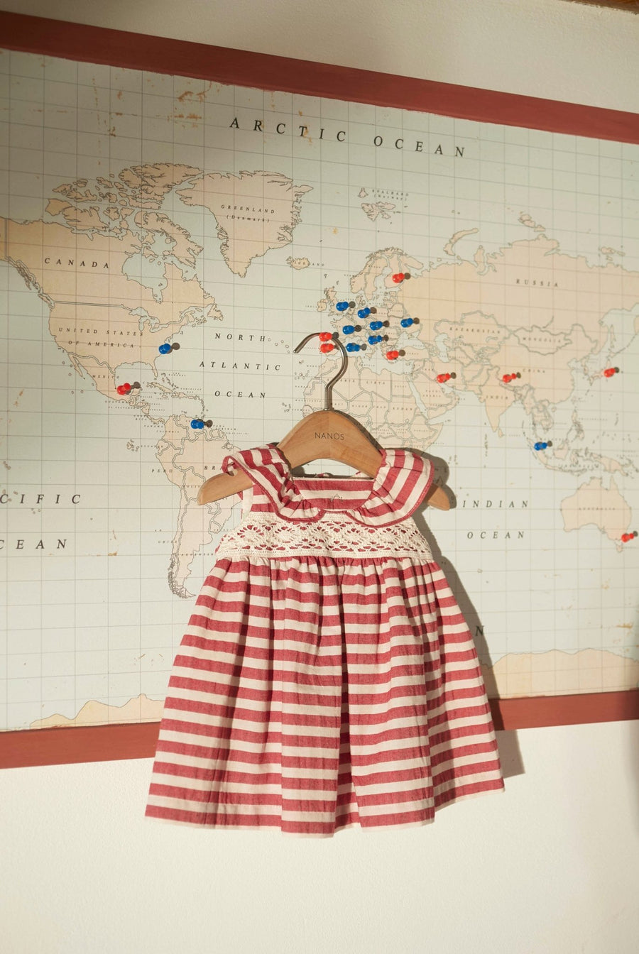 Baby Girl's Red Striped Dress