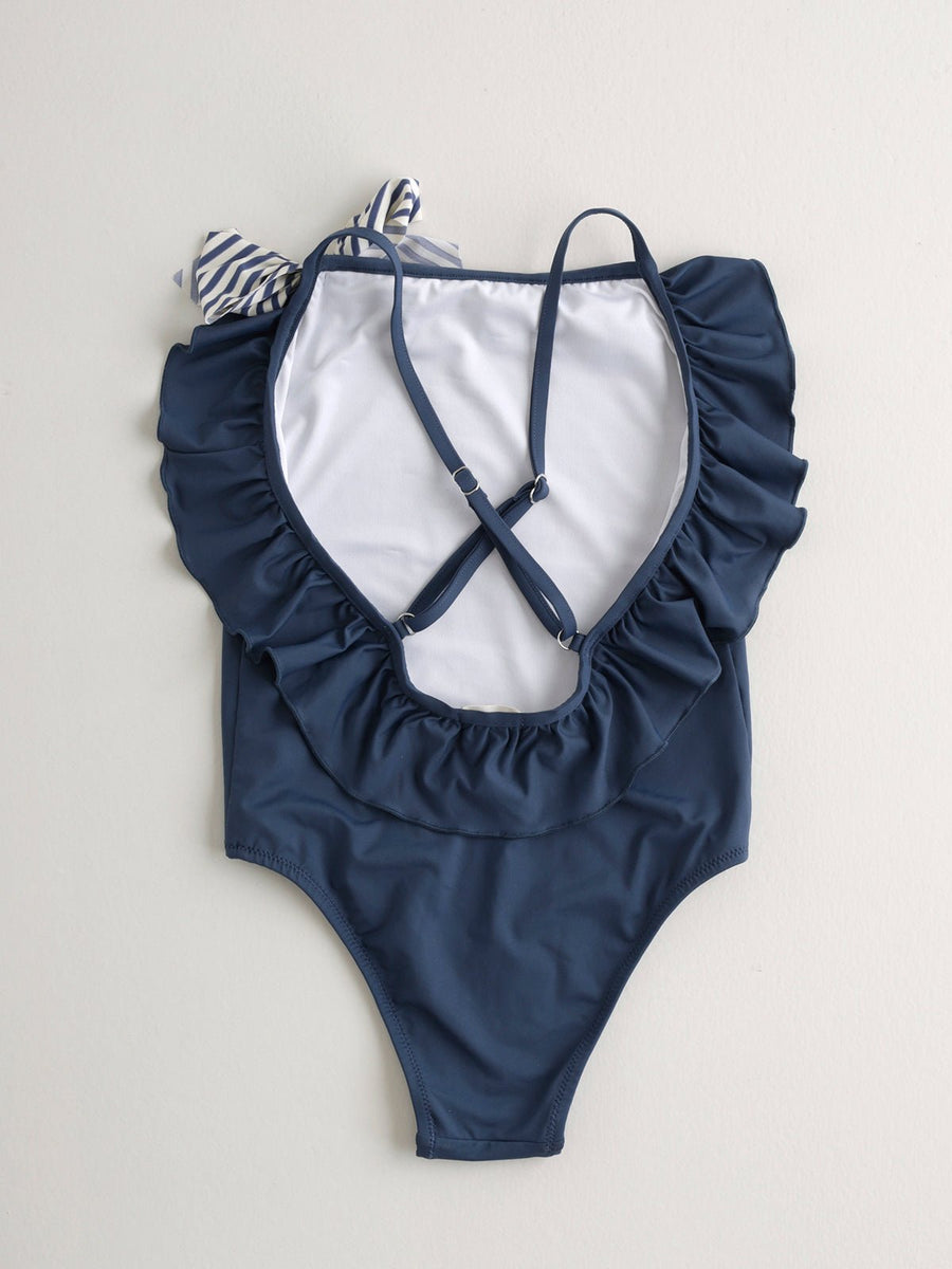 Girl's Ruffled Swimsuit