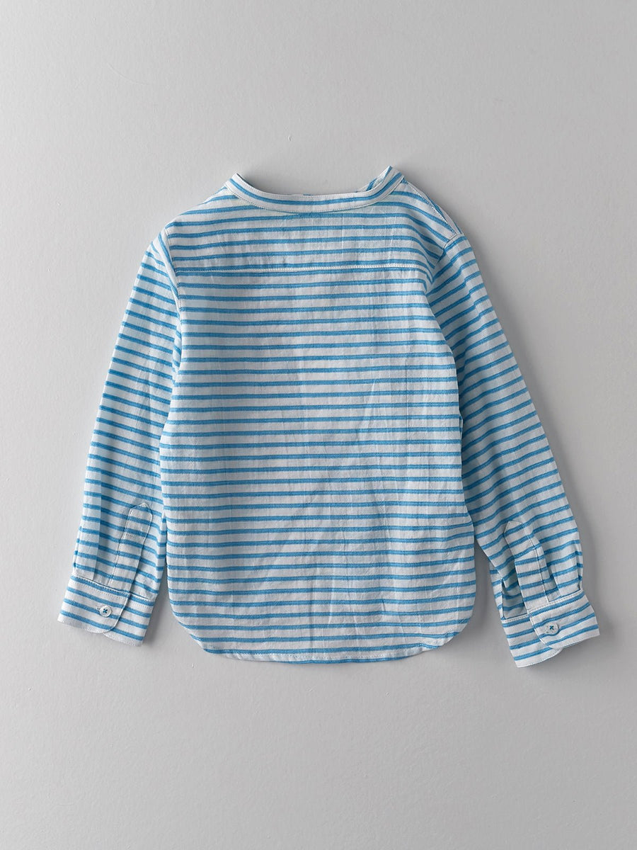 Turquoise Striped Shirt - nanoshouston