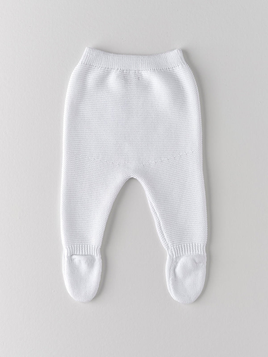 White Knitted Pants - nanoshouston