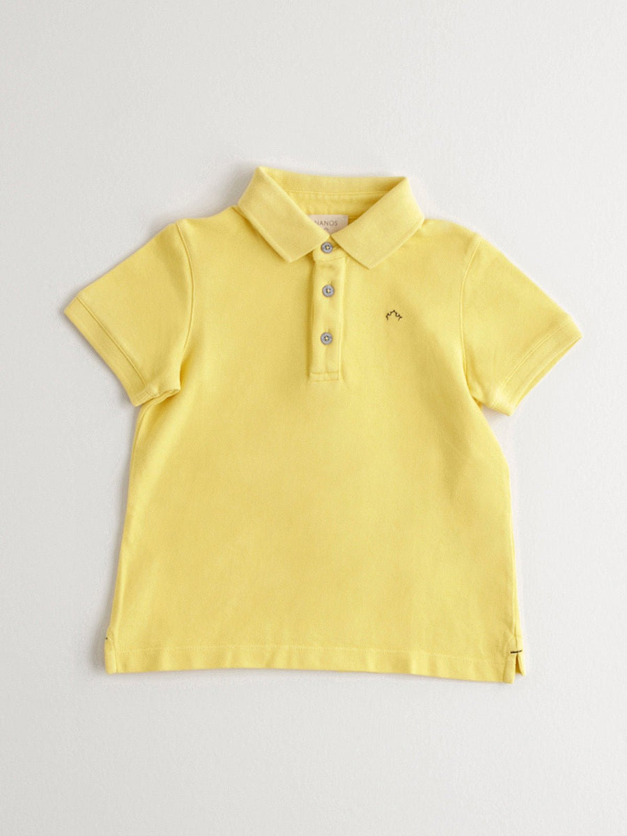 Boy's Yellow Cotton Polo