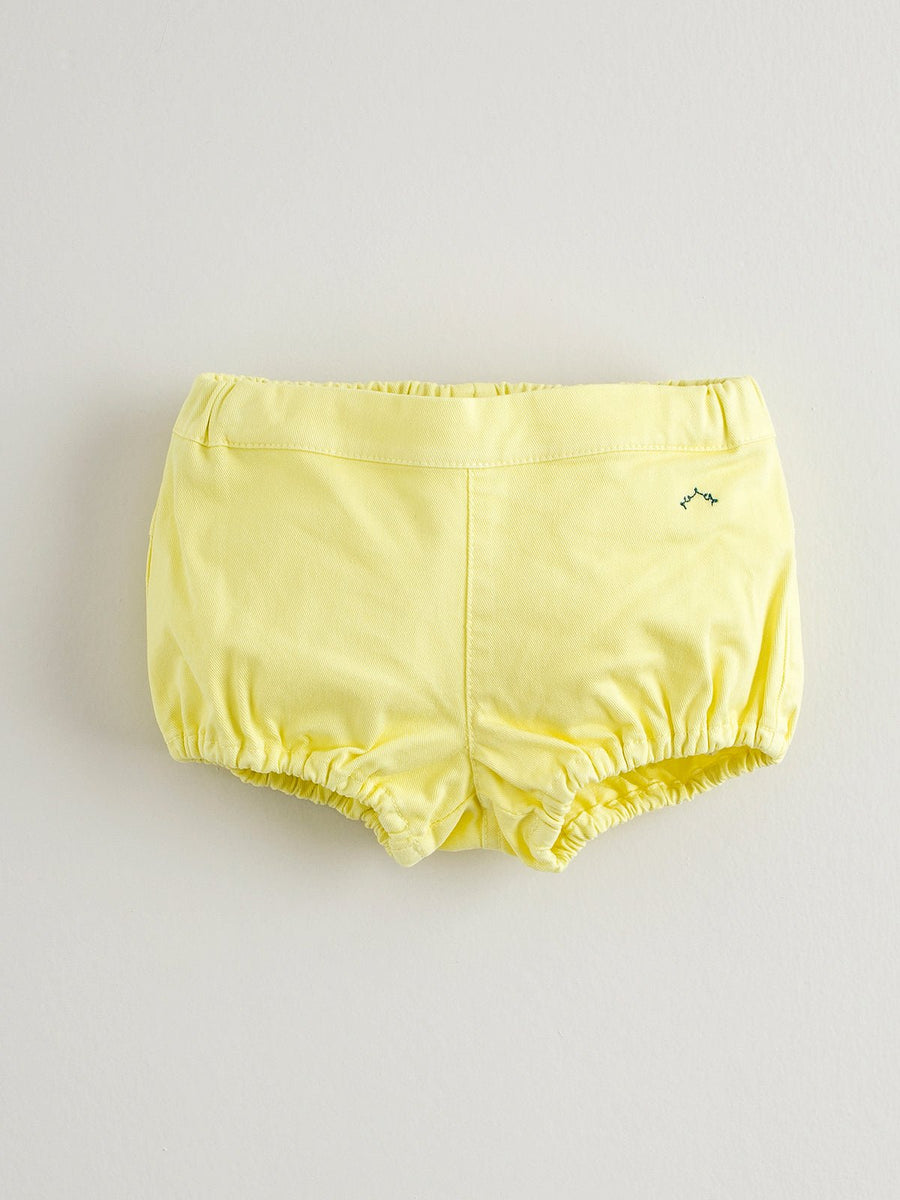 Yellow Cotton Shorts - nanoshouston
