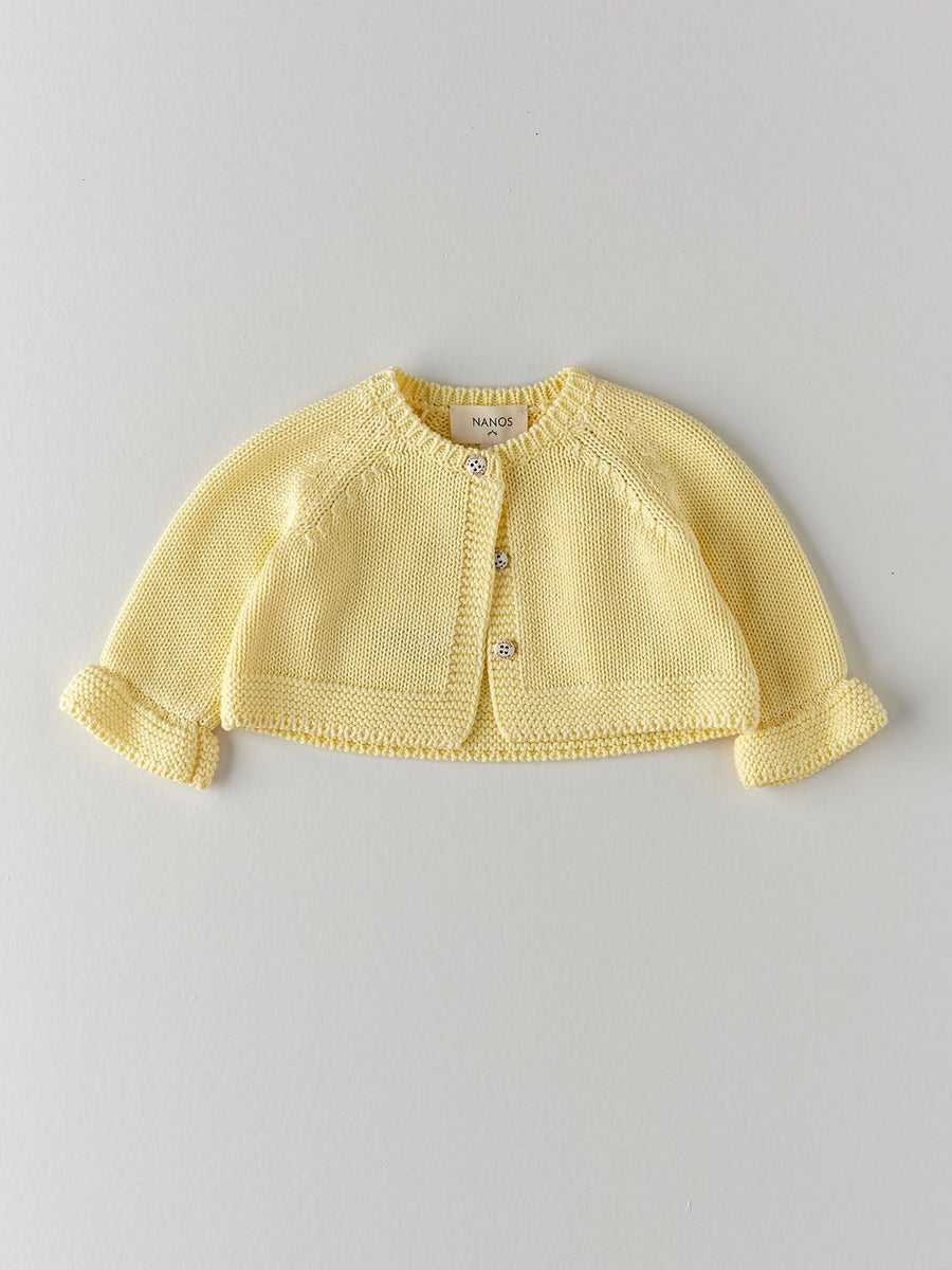 Yellow Knitted Cardigan - nanoshouston