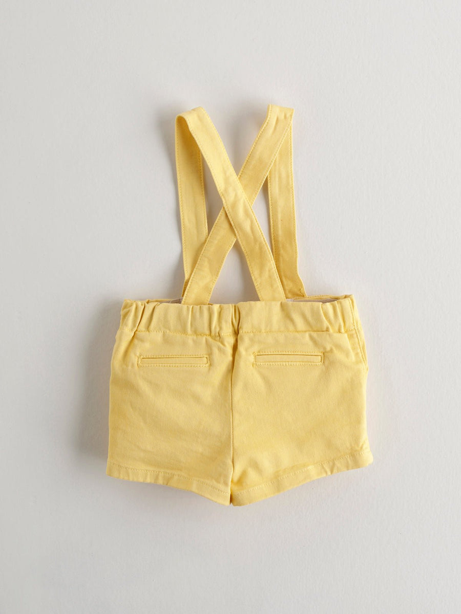 Baby Boy's Yellow Straps Shorts